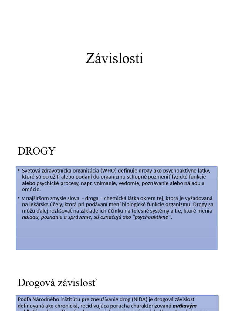 Závislosti | PDF