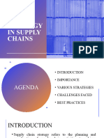 Strategy in Supply Chains