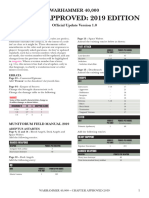 Chapter Approved: 2019 Edition: WARHAMMER 40,000