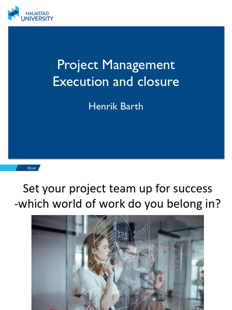 Project Management Part 3 - Execution and Closure - 240123 | Download ...