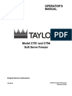 Taylor C791-C794 SoftServeFreezer Manual 1