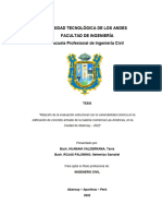 Relación de La Evauación Estructural - Rojas Palomino - Nehemias G - Huaman Valderrama - Tania