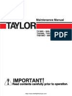 Taylor TX TXH TXB 180-300 Forklift Trucks Maintenance Manual PDF