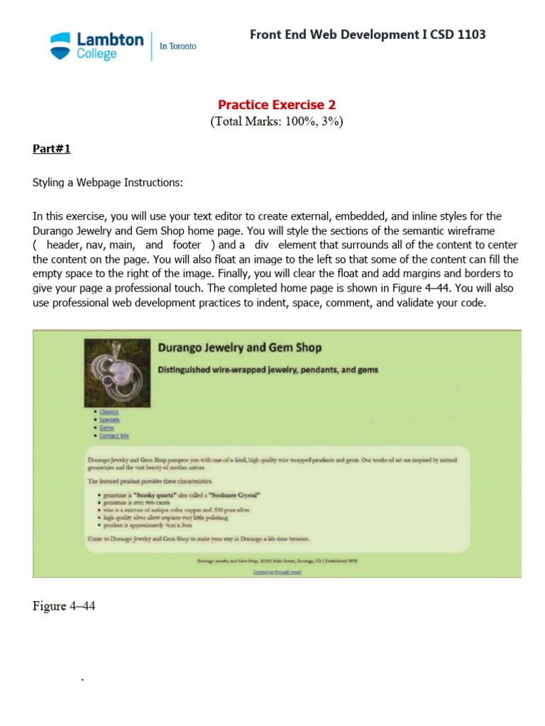 Practice - Exercise - 2 - Chap 4 | PDF | Html Element | Web Development