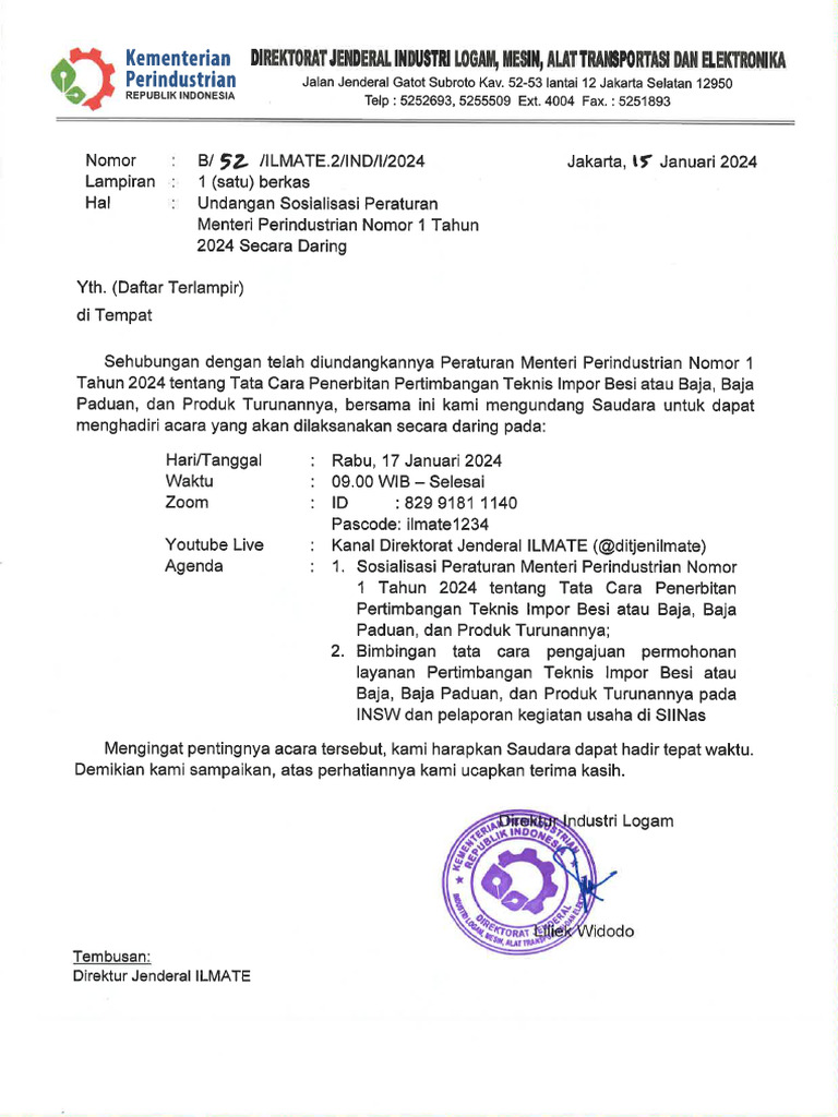  52c - Und Sosialisasi Permenperin No 1 TH 2024 