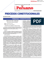 Procesos Constitucionales: Tribunal Constitucional