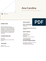 Currículo Ana Carolina