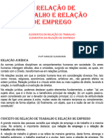 Aula 5.1 - Relaçao de Trabalho e Relação de Emprego