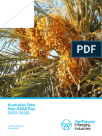 Agrifutures Date Palm RDE Plan 22-103
