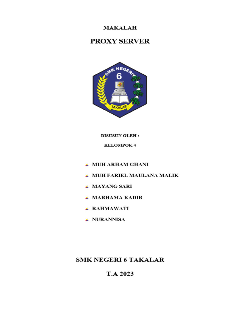 Manfaat dan Fungsi Proxy Server | PDF | Teknologi & Rekayasa