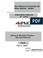 Oficial Do Ministério Público - Tipo 4 - Azul