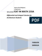 Worktext in Math 233A