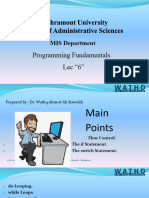 Lec Programming Fundamentals NO 06