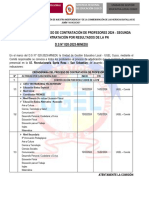 Cronograma Adjudicacion Contrato Docente 2024