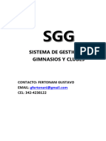 SGG - Sistema de Gestion de Gimnasios y Clubes Marzo 2019