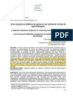 Uma Sequência Didática de Gêneros em Ambiente Virtual de Aprendizagem