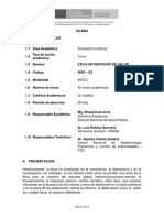 Sílabo de Ética en Servicios de Salud Marzo A Junio 2021