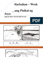 ArPan 7 Week 1 - Katangiang Pisikal NG Asya Part 1