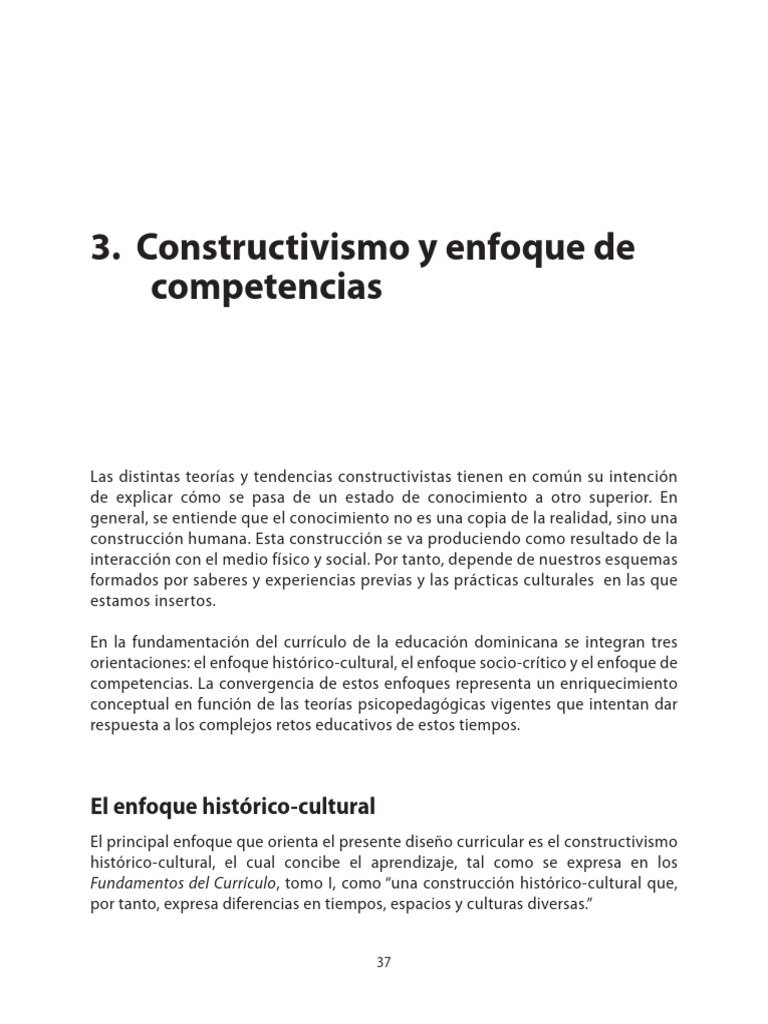 Enfoques Pedagógicos Curricular | PDF | Plan de estudios ...