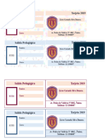 Credencial Salida Pedagogica