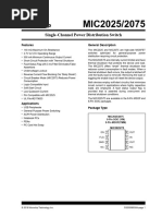 MIC2025 2075 Single Channel Power Distribution Switch DS20006030A