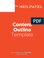 Content Outline Template