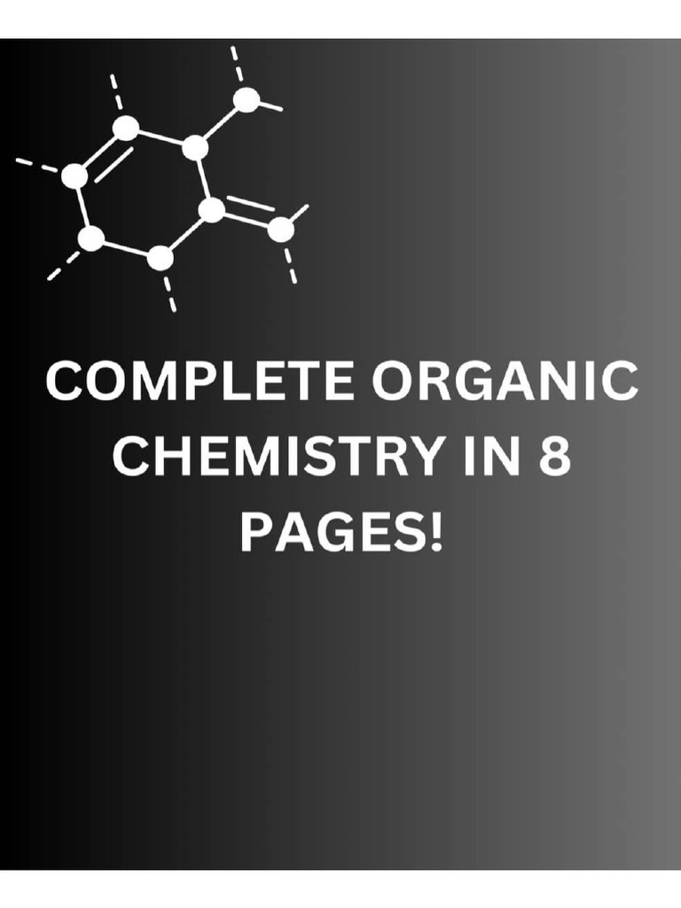 Organic Chemistry Handwritten Class Notes! | PDF