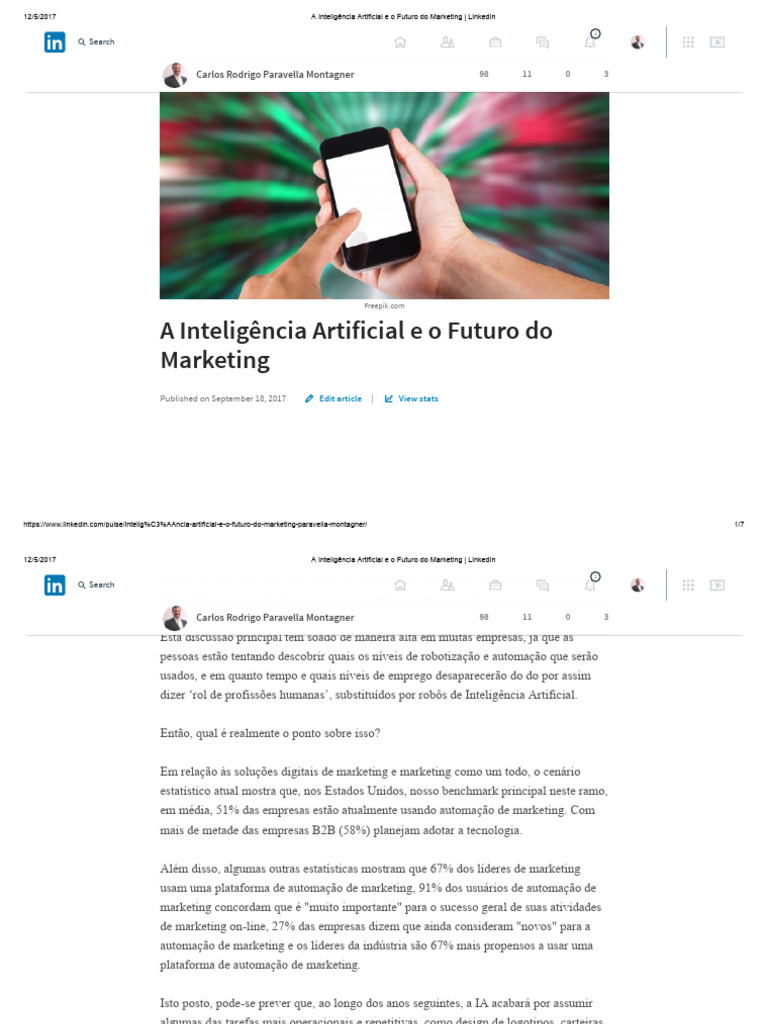 IA e o Futuro do Marketing | PDF | Inteligência artificial ...