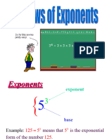 Laws of Exponents 2022-2023