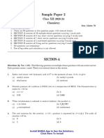 Class 12 Pre Board SQP Chemistry 02