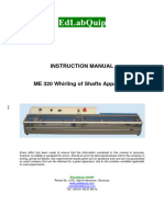 ME 320 Whirling of Shafts Apparatus - EdLabQuip