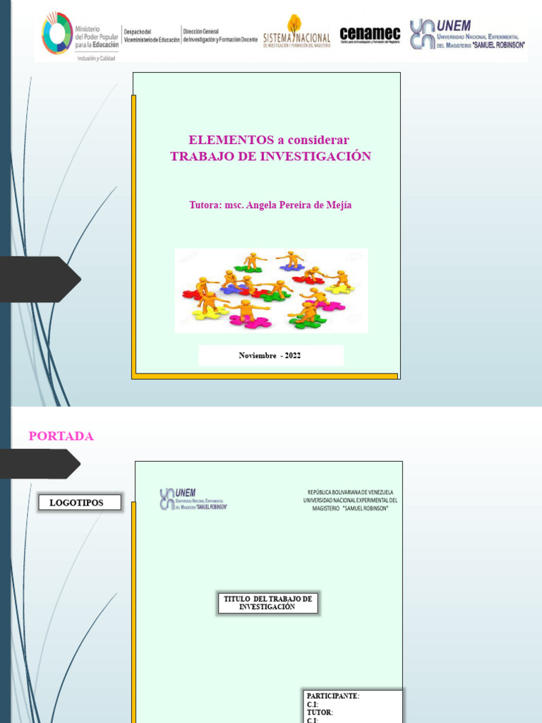 Presentacion Trabajo de Investigación Pnfa | PDF | Educación de la ...