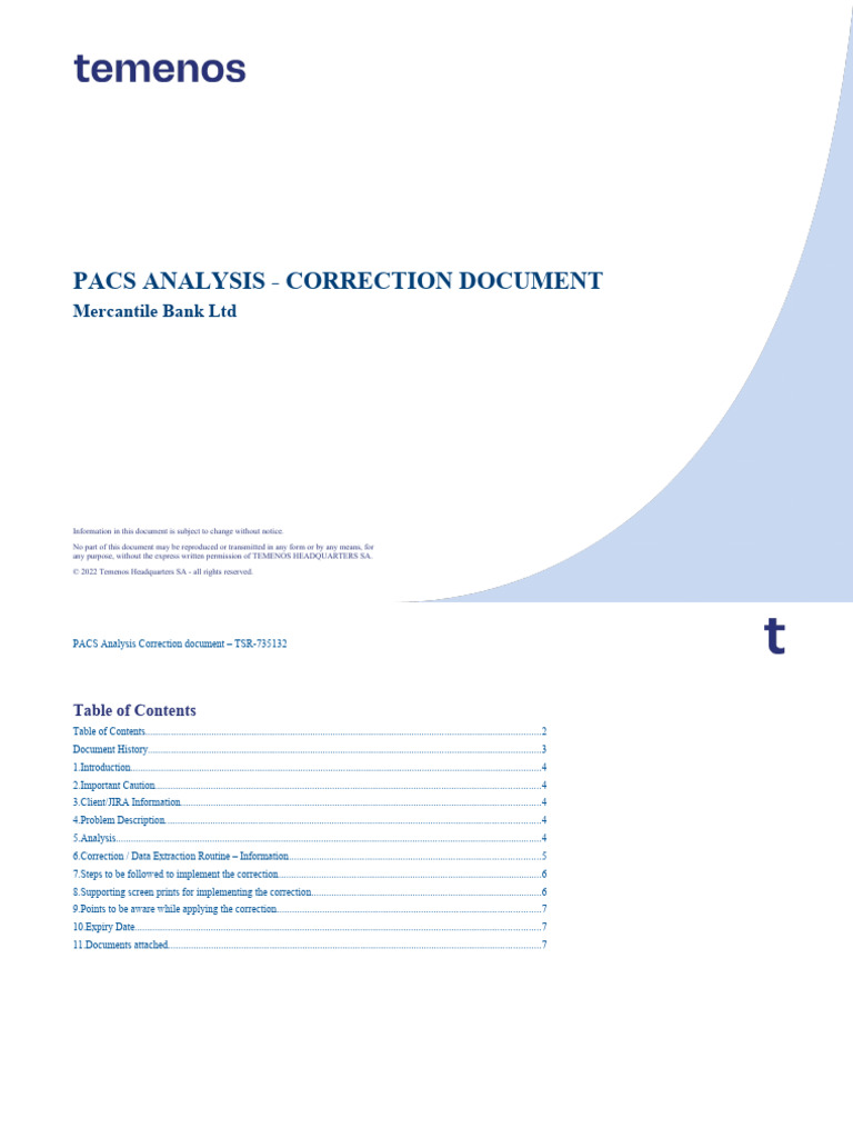 PACS Analysis Correction Guide | PDF | Information Technology ...