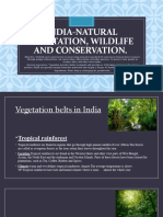 India-Natural Vegetation, Wildlife and Conservation