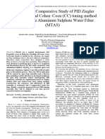 Modeling and Comparative Study of PID Ziegler Nichols ZN and Cohen-Coon CC Tuning Method For Multi-Tube Aluminum Sulphate Water Filter MTAS