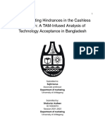 Navigating Hindrances in The Cashless Transition A TAM-Infused Analysis of Technology Acceptance in Bangladesh