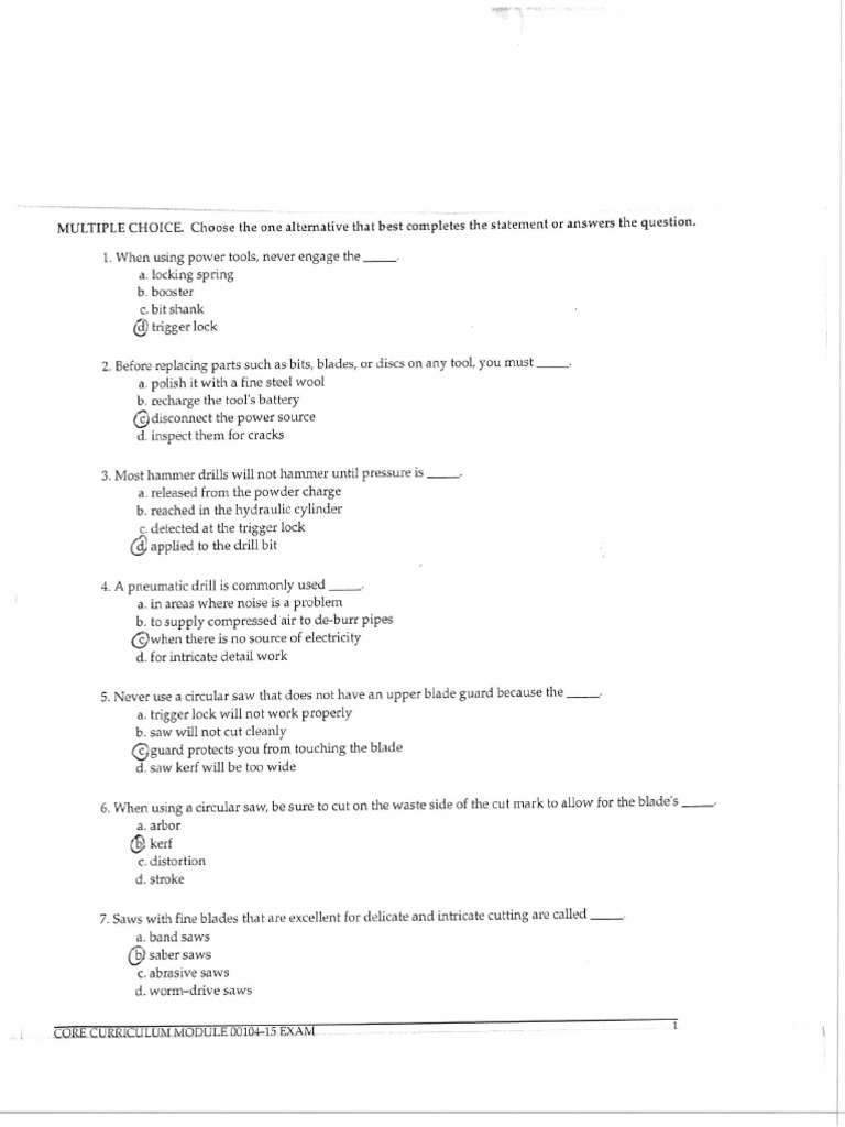NCCER Introduction To Power Tools PDF