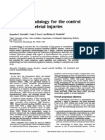 A Field Methodology For The Control of Musculoskeletal Injuries