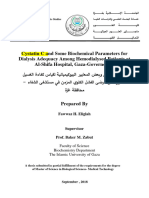 Biochemical Parameters For Dialysis Adequacy Among Hemodialysed Patients