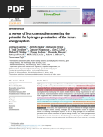 A Review of Four Case Studies Assessing The Potential For Hydrogen Penetration of The Future Energy System