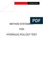 Method of Statement For Hydraulic Jack Testing