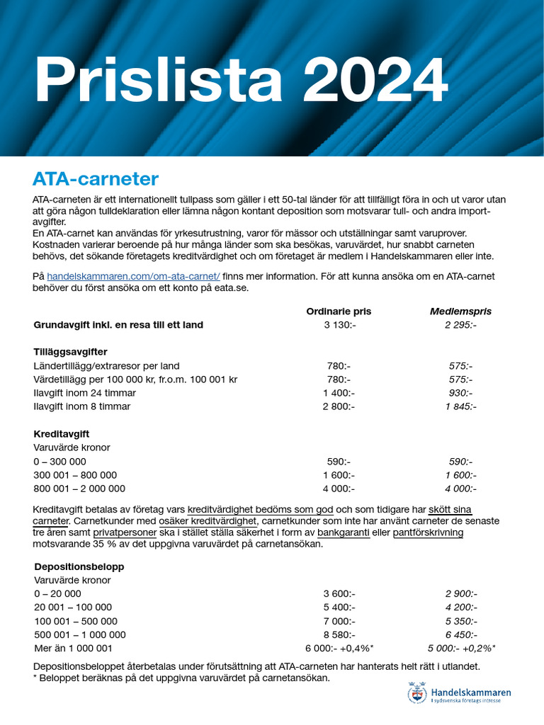 Prislista2024 PDF