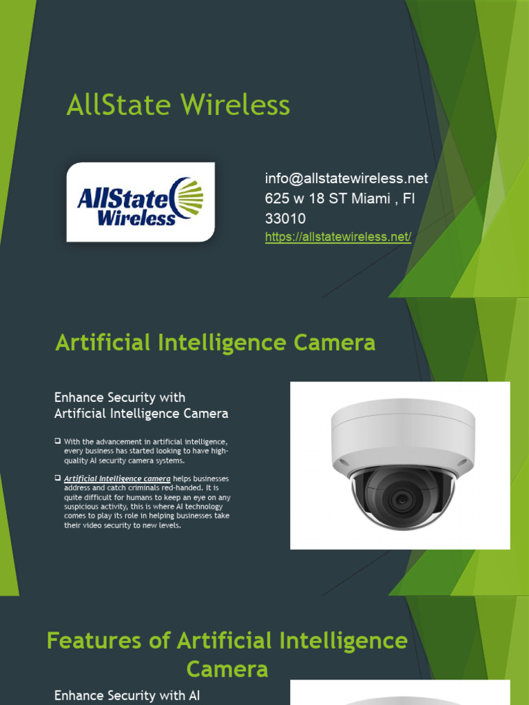 AI Security Cameras for Businesses | PDF