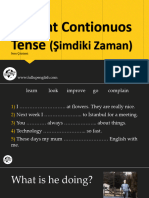 2 - Present Continuous Tense (Şimdiki Zaman) - Soru Çözümü