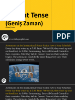 3 - Present Tense (Geniş Zaman) - Okuma Parçası