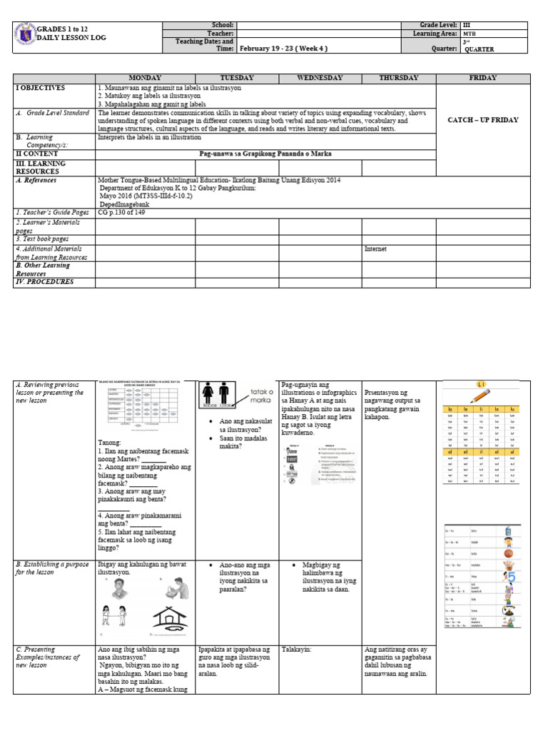 DLL - MTB 3 - Q3 - W4 | PDF