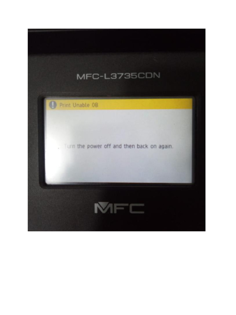 Print Unable 0B PDF