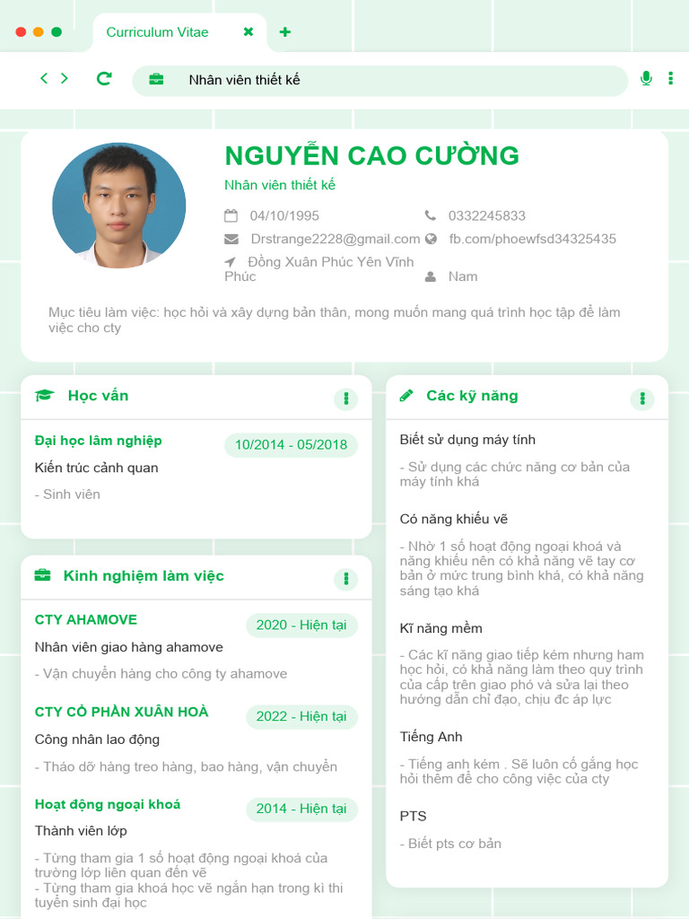 Creat CV | PDF