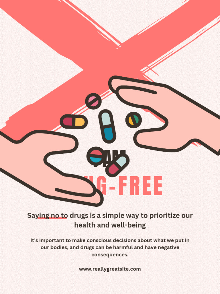 Simple Pastel I Am Drug Free Poster 20240217 141807 0000 PDF