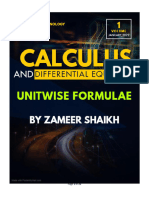 C&DE Unitwise Formulae